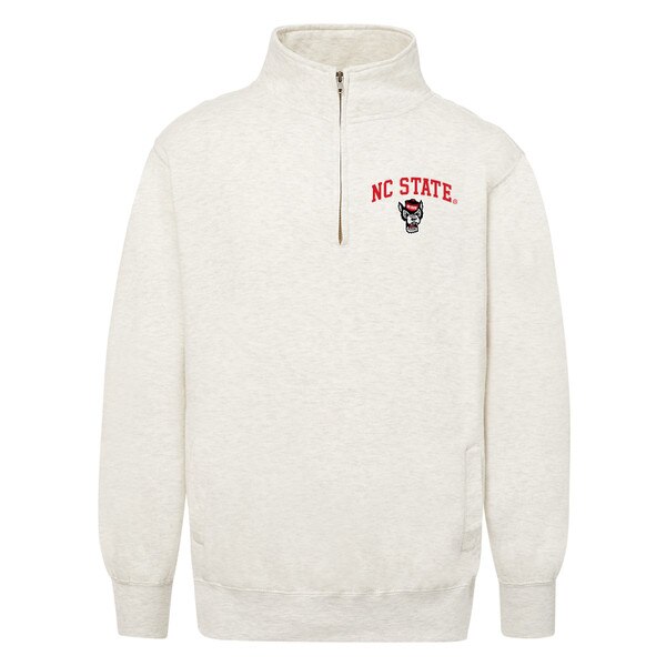 Oatmeal Quarterzip Fleece Pullover